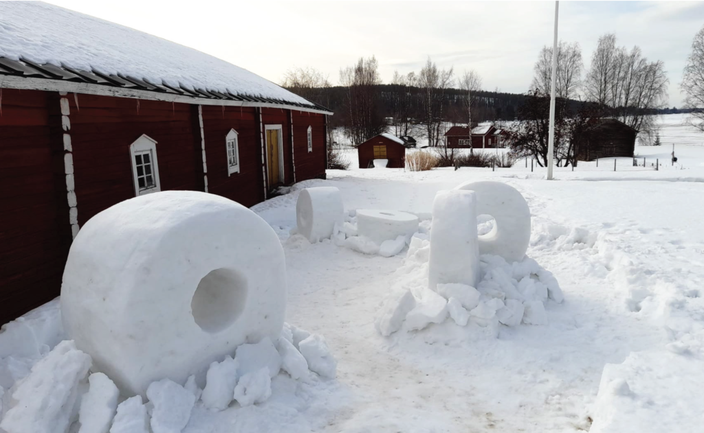 Snow sculpture